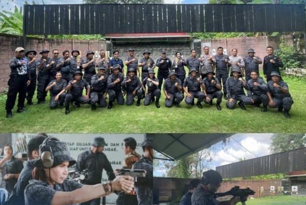 Latihan Menembak Bersama BNNP Bali dan BNNK Jajaran
